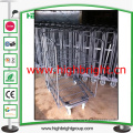 Demountable Roll Container Cart with Plastic Base for Warehouse